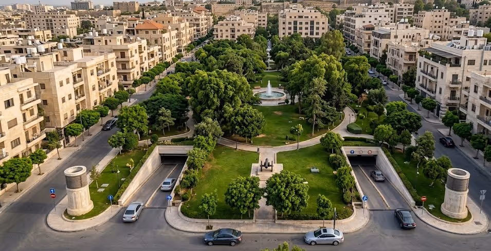 Construction and Investment of a Car Park Under Al-Madfa Park investment opportunity cover | Rebuilding Syria Platform