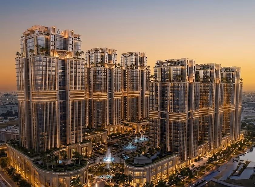 أعمال الأساسات الجارية في مركز دمشق المالي بالبرامكة