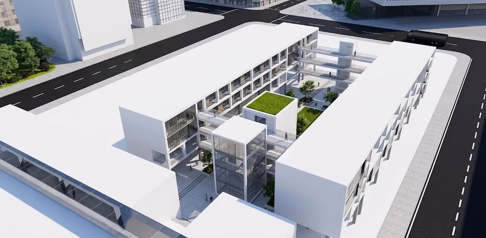 Buildings and facilities within the City of Jasmine development