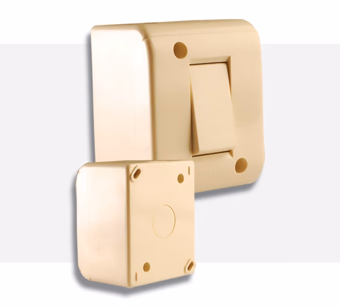 Nour 45/1 wall mounting enclosure 1 module by Nour Electrical Industries