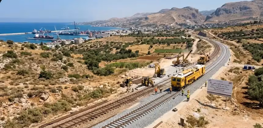 تأهيل الخط الحديدي بين مرفأ طرطوس ومحطة تلكلخ