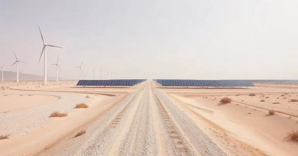 موقع لمشروع طاقة متجددة على 10,000 دونم — القريتين، حمص