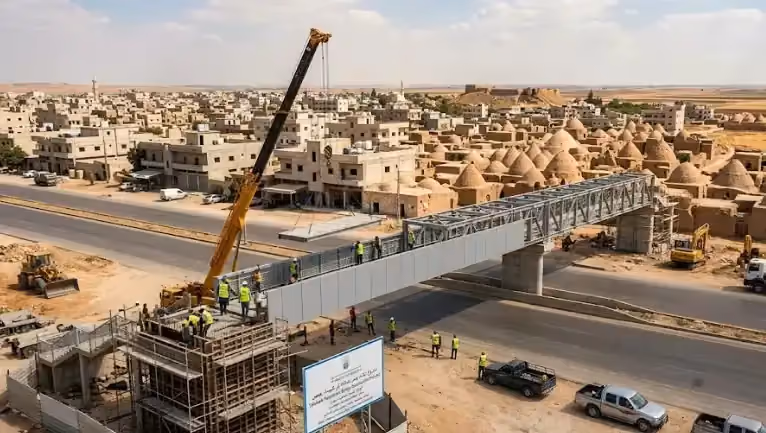 مناقصة إنشاء جسر مشاة لمؤسسة الآغا خان في تلبيسة بمحافظة حمص