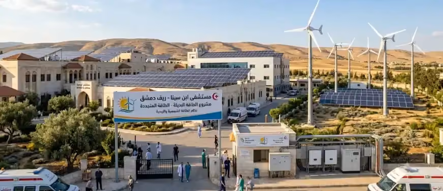 مناقصة تنفيذ مشروع الطاقة البديلة لمستشفى ابن سينا في ريف دمشق