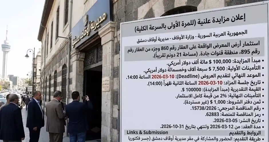استثمار أرض المعرض الواقعة على العقار رقم 860 وجزء من العقار رقم 895، منطقة قناة جدة (مساحة 21 دونمًا تقريبًا).