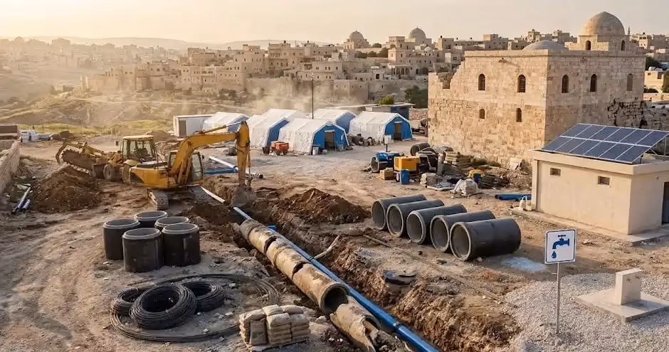مناقصة إعمار البنية التحتية والمياه للمجلس النرويجي للاجئين في سوريا