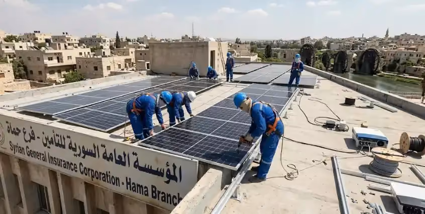مناقصة تركيب منظومة طاقة كهروضوئية للمؤسسة العامة السورية للتأمين في حماة