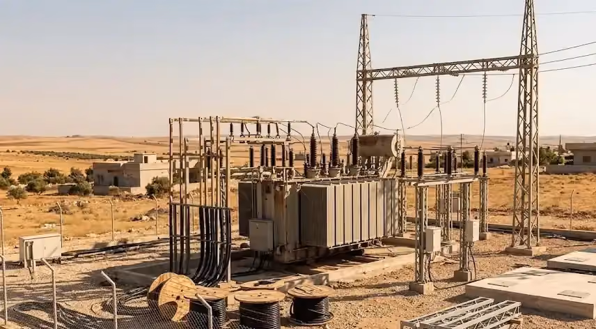 مناقصة تأهيل مركز كهرباء خلف كارية أبو زيد في حمص