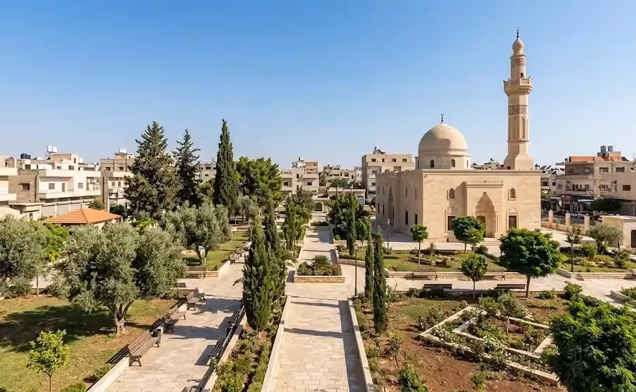 مناقصة استثمار حديقة جامع الرفاعي لمجلس مدينة الصنمين في درعا