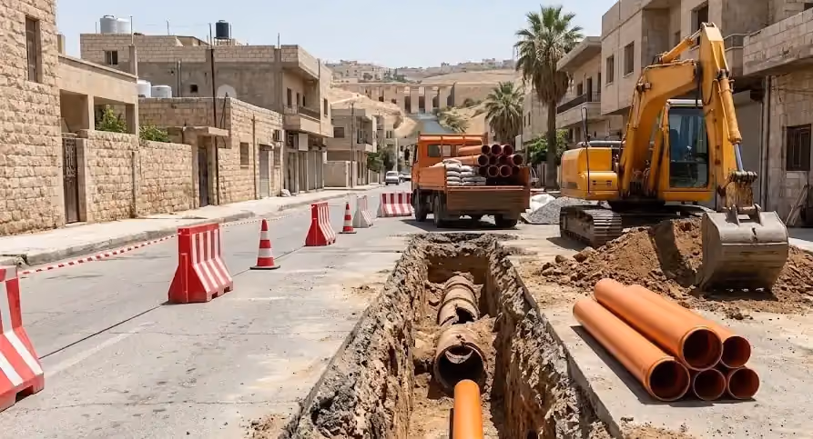 صيانة واستبدال خطوط الصرف الصحي، مجلس مدينة الرستن، حمص