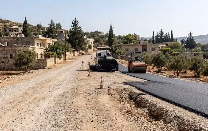 مناقصة تزفيت طرق تنظيمية في قرية عبة لبلدية حصين البحر بطرطوس