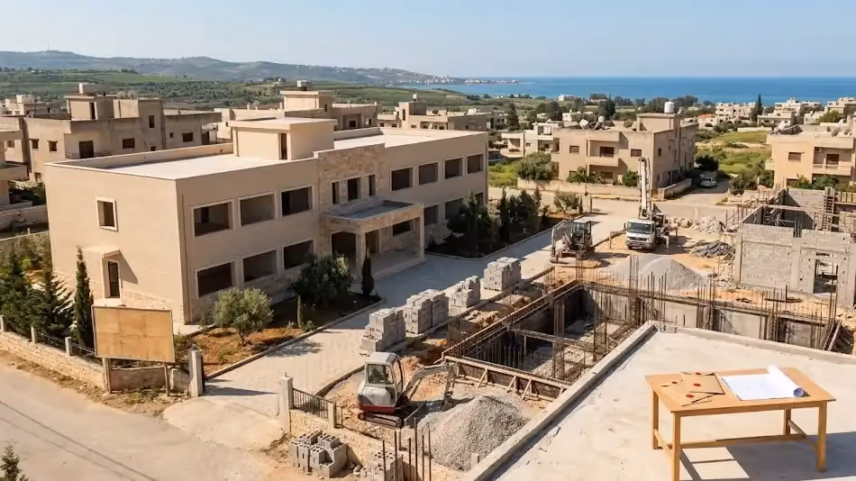 مناقصة بناء مدرسة المروج الحلقة الثانية للمؤسسة السورية للبناء والتشييد في طرطوس
