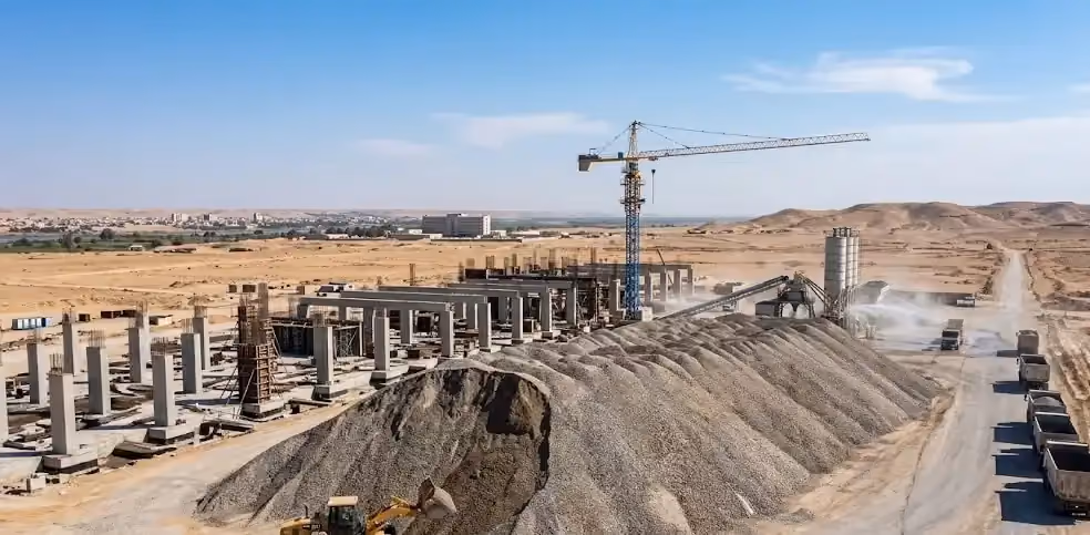 توريد 1,500 متر مكعب حصى صب بواسطة فرع سيبكو دير الزور