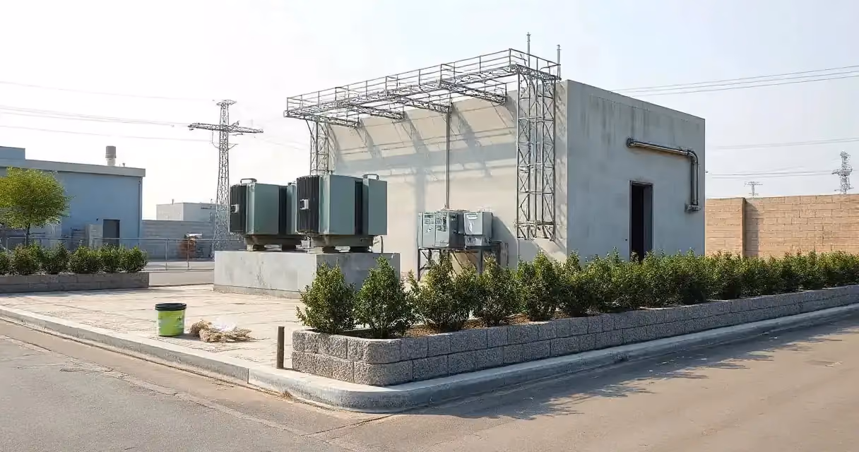 مناقصة بناء مركز تحويل كهربائي بمحولتين في حماة لإدارة كهرباء المحافظة