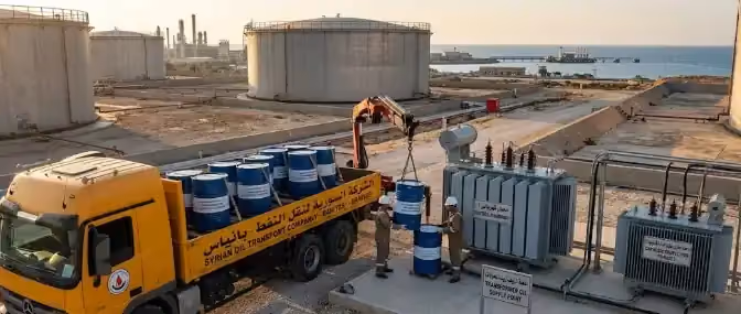 مناقصة توريد زيت محولات كهربائية للشركة السورية لنقل النفط في بانياس