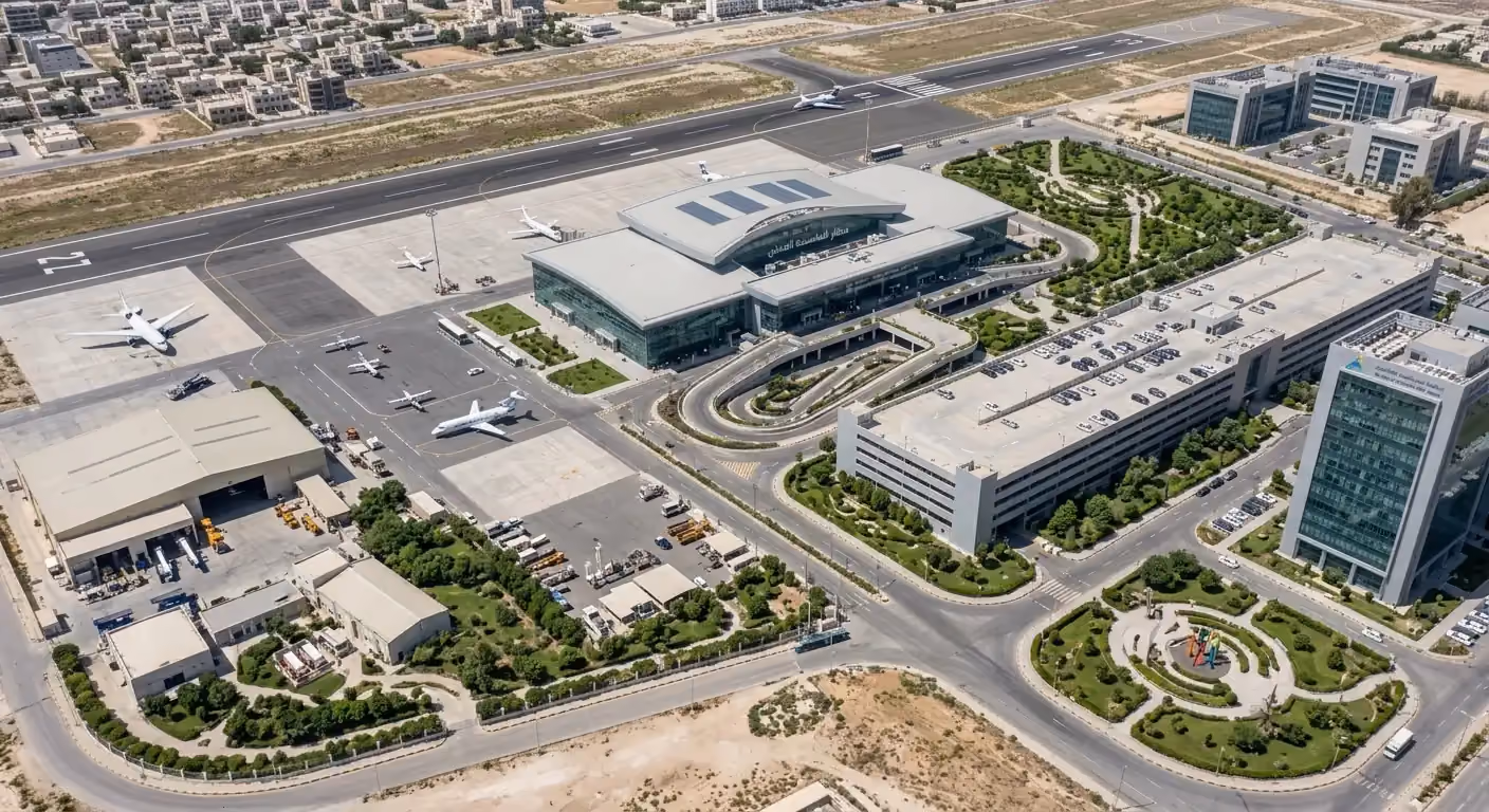 مشروع تحويل وتحديث مطار المزة