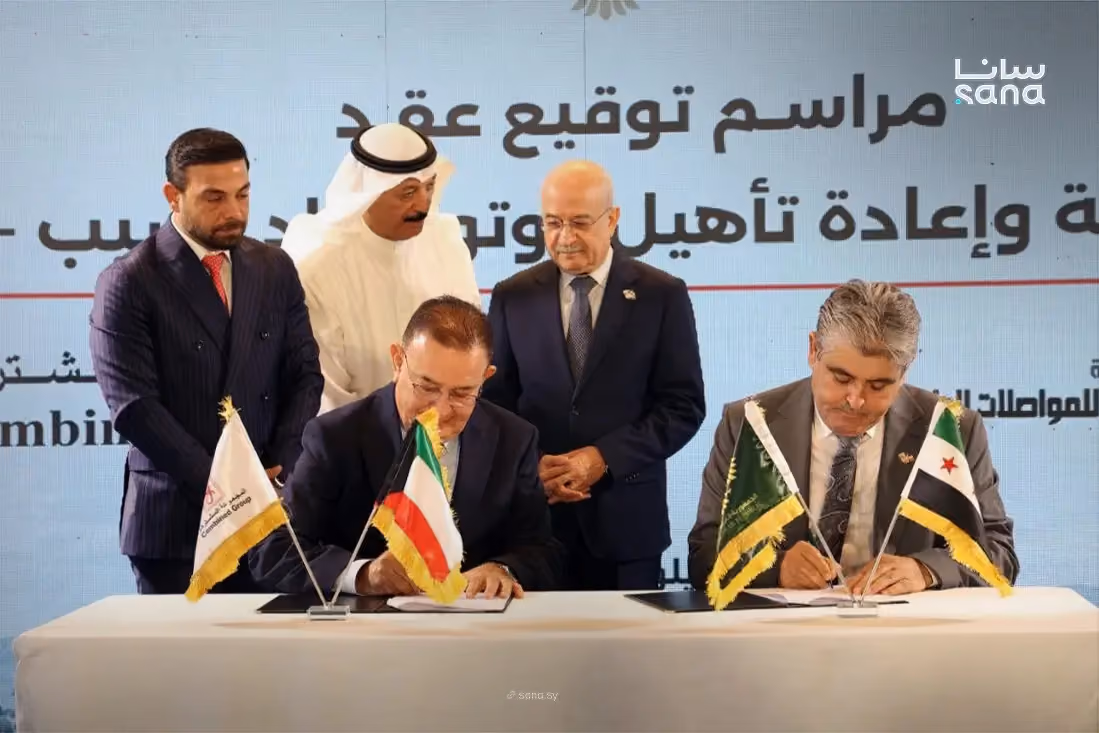 عقد كويتي لتأهيل أوتوستراد نصيب-دمشق